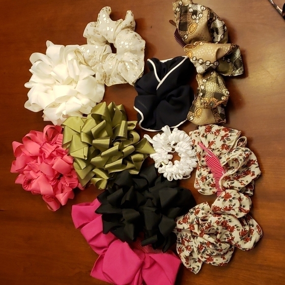 Hair Scruncies and Combs Assorted Colors and Size Bundle of 10 - Picture 12 of 12